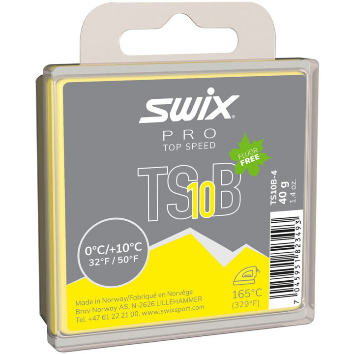 Парафин Swix TS10 Black (0+10) 40 гр